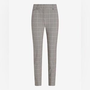 Editor Mid Rise Plaid Skinny Pant